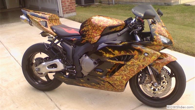 Custom Honda Airbrused Fairings by NiceCycle