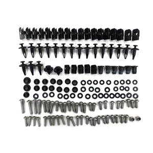 HTTMT MT215-006-BK Black Spike Fairing Bolts kits Compatible with 2004-2006 Yamaha YZF R1 YZF-R1 YZFR1 