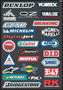 Sportbike Sponsor Decals