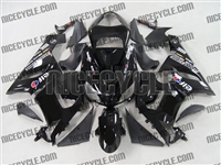 Kawasaki ZX6R Black Race Sponsor Fairings