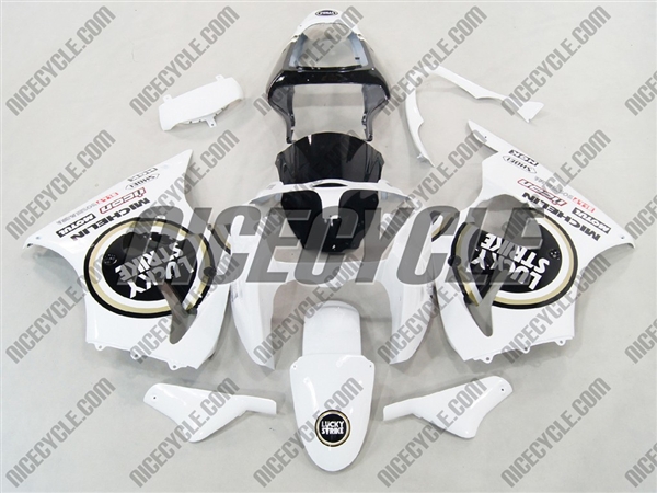 Lucky Strike Kawasaki 2000-2002 ZX6R and 2005-2009 ZZR600 Motorcycle  Fairings | # 2063