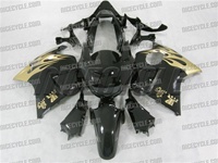 Gold/Black Honda CBR1100XX Blackbird Fairings