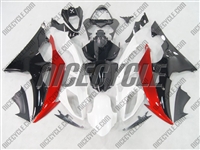 Yamaha YZF-R6 White/Red/Black Fairings