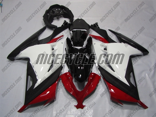 Fascinate Påhængsmotor scramble 2013-Present Kawasaki Ninja 300 Red/Black/White Fairings | # 3152