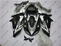 Kawasaki ZX10R Black/Silver Style Fairings