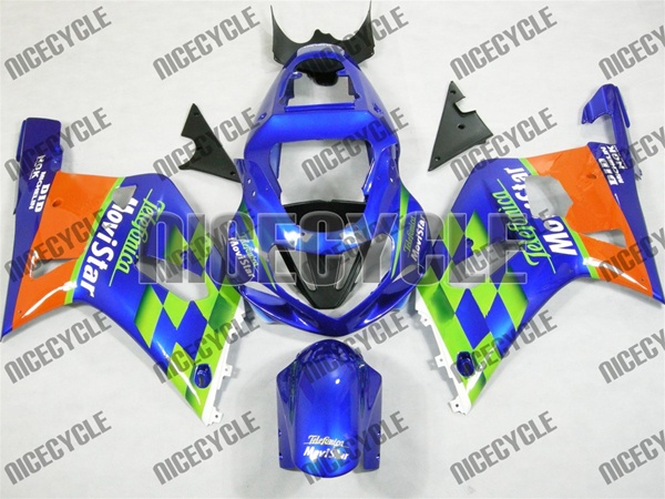 Motorcycle Fairings Kit - 2000-2003 Suzuki GSXR 600 750 Telefonica