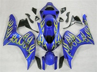 Blue/Yellow Flame Honda CBR1000RR Motorcycle Fairings