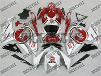 Suzuki GSX-R 600 750 Lucky Strike Red Motorcycle Fairings