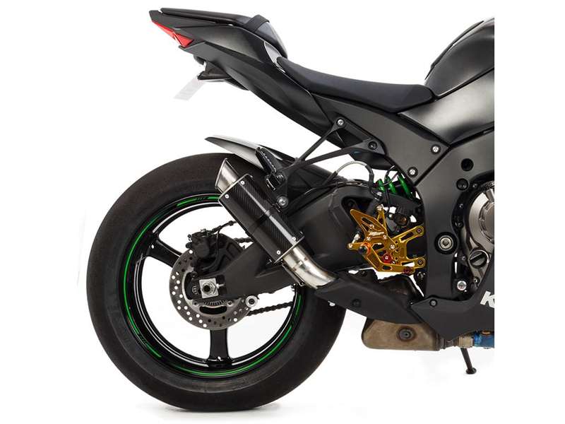 Kawasaki ZX10R (11-17') MGP Exhaust - CF w/ Stainless End Cap