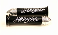 "NINJA" GRIPS - ANODIZED BLACK FITS ALL YEARS (PRODUCT CODE #A3055BP)