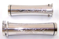 KAWASAKI - ZX14 (06-Present) CURVED POLISHED GRIPS WITH FLAT ENDS (PRODUCT CODE # A3109F)