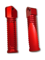 Rear Foot Peg Set for Suzuki GSXR 600 750 1000 Hayabusa, Anodized Red (product code #A4009R)