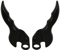 Custom Billet Anodized Black Hayabusa (08-Present) Two Piece Grab Handles (product code# A4014AB)