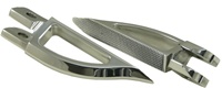 Blade Style Polished Front Footpeg Set for Suzuki Hayabusa 99-Present (product code: A4263)
