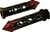 UNIVERSAL ANODIZED BLACK/RED GRIPS WITH SPIKE ENDS & DIAMOND CUT-OUT, SEE FITMENTS BELOW (PRODUCT CODE: A4286PBR)