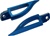 Blade Style Anodized Blue Rear Footpeg Set for Suzuki GSXR / Hayabusa (product code: A4289BL)