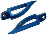 Blade Style Anodized Blue Rear Footpeg Set for Suzuki GSXR / Hayabusa (product code: A4289BL)