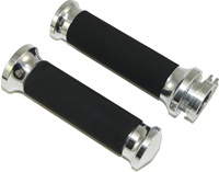 POLISHED GRIPS WITH RUBBER CENTER, SEE FITMENTS BELOW  (PRODUCT CODE: A4303)