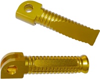 Billet Aluminum Gold Front Foot Peg Set - for Suzuki Hayabusa- (99-Present) Models (product code #A5020G)