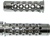 Triple Chrome Straight Grips with Holes & Flat ends for Kawasaki ZX6, ZX7, ZX9, ZX10, Z1000, ZX12, ZX14, ZX636 (Fits all years) (product code #CA4039)