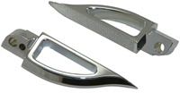 Blade Style Anodized Chrome Rear Footpeg Set for Suzuki GSXR / Hayabusa (product code: CA4289)