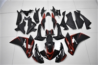 Motorcycle Fairings Kit - 11-14 Honda CBR250R Black/Red fairings | DSC0092