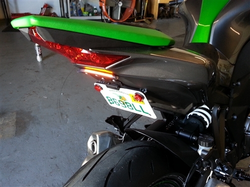 SODIAL Portatarga LED Light per Kawasaki Z1000 2014-2017 Z1000R 2018-2019 Accessori Moto Tail Tidy Eliminator 