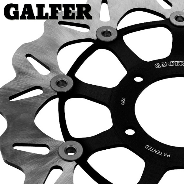 パーツ Galfer Disc Wave Rotor 140mm Kawasaki ZRX1200R 2001-2005 Galfer Sport Bike Wave Rotors (Left/Right)