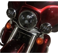 7" Daymaker Black Headlight with Passing Lamps