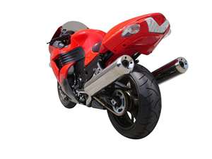 Hotbodies KAWASAKI ZX14R (2006-2011) ABS Undertail w/ Lic Plate Light - Red Candy Persimmon Red
