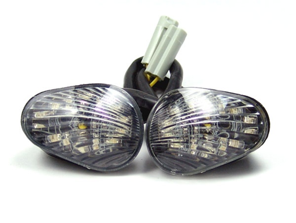 Clear LED Turn Signal Lights For Yamaha YZF R1 02-08 R6 03-08 R6S 06-08 