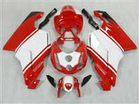 Motorcycle Fairings Kit - Ducati 749/999 OEM White/Red Style Fairings | ND749-10