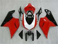 Ducati 1198 1098 848 Evo Black/Red/White Fairings | ND848-17