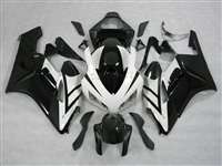 Motorcycle Fairings Kit - 2004-2005 Honda CBR 1000RR Black/White OEM Style Fairings | NH10405-43