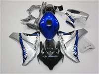 Motorcycle Fairings Kit - 2008-2011 Honda CBR 1000RR Blue/Silver Fairings | NH10811-41