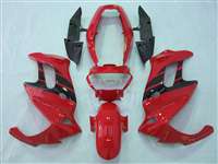 Motorcycle Fairings Kit - Honda VTR 1000F Black/Red Fairings | NH19705-1