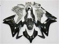 Motorcycle Fairings Kit - 2013-2015 Honda CBR500R Gloss Black Fairings | NH51315-1