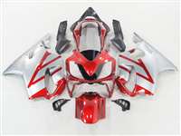 Silver/Candy Red 2004-2006 Honda CBR 600 F4i Motorcycle Fairings | NH60406-32