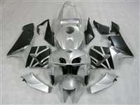 2005-2006 Honda CBR 600RR Silver/Black OEM Style Fairings | NH60506-5