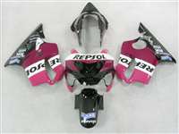 Motorcycle Fairings Kit - 1999-2000 Honda CBR 600 F4 Pink Repsol Fairings | NH69900-19