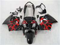Motorcycle Fairings Kit - 2002-2013 Honda VFR 800 Black/Red Fairings | NH80213-9