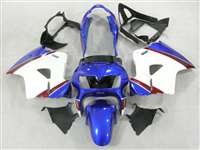 Motorcycle Fairings Kit - 1998-2001 Honda VFR 800 White/Blue Fairings | NH89801-17