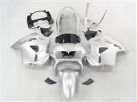 Motorcycle Fairings Kit - 1998-2001 Honda VFR 800 True Silver Fairings | NH89801-3