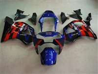 Motorcycle Fairings Kit - 2002-2003 Honda CBR 954RR Blue/Red Sponsor Fairings | NH90203-2