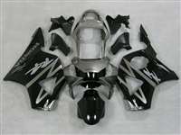 Motorcycle Fairings Kit - 2002-2003 Honda CBR 954RR Silver/Black RR Style Fairings | NH90203-34
