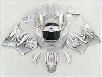Motorcycle Fairings Kit - 1998-1999 Honda CBR 900RR Dark Silver Flame Fairings | NH99899-23