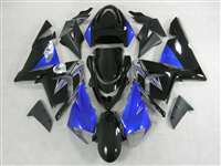 Motorcycle Fairings Kit - 2004-2005 Kawasaki ZX10R Plasma Blue/Black Fairings | NK10405-10