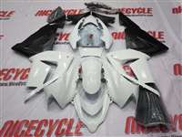 Motorcycle Fairings Kit - 2004-2005 Kawasaki ZX10R Gloss White/Black Fairings | NK10405-4