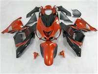 Motorcycle Fairings Kit - 2006-2011 Kawasaki ZX14R Metallic Orange/Black Fairings | NK10611-20
