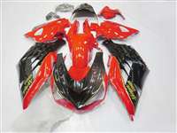Motorcycle Fairings Kit - 2012-2022 Kawasaki ZX14R Black/Red Fairings | NK11217-12